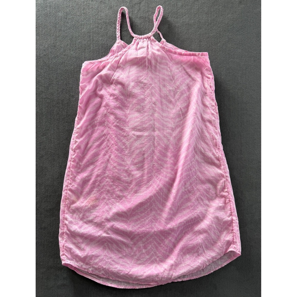 Gap Kids Pink Zebra Spaghetti Strap Lined Sundress Girls Size M 8 9 Years Summer - Picture 3 of 8